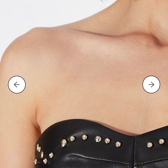 A/X STRAPLESS DRESS WITH METAL DETAIL NWT - Picture 6 of 7